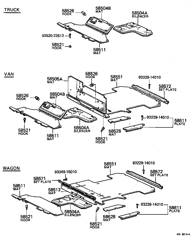 58625-95705 SILENCER SUB-ASSY, ENGINE SERVICE HOLE COVER product image