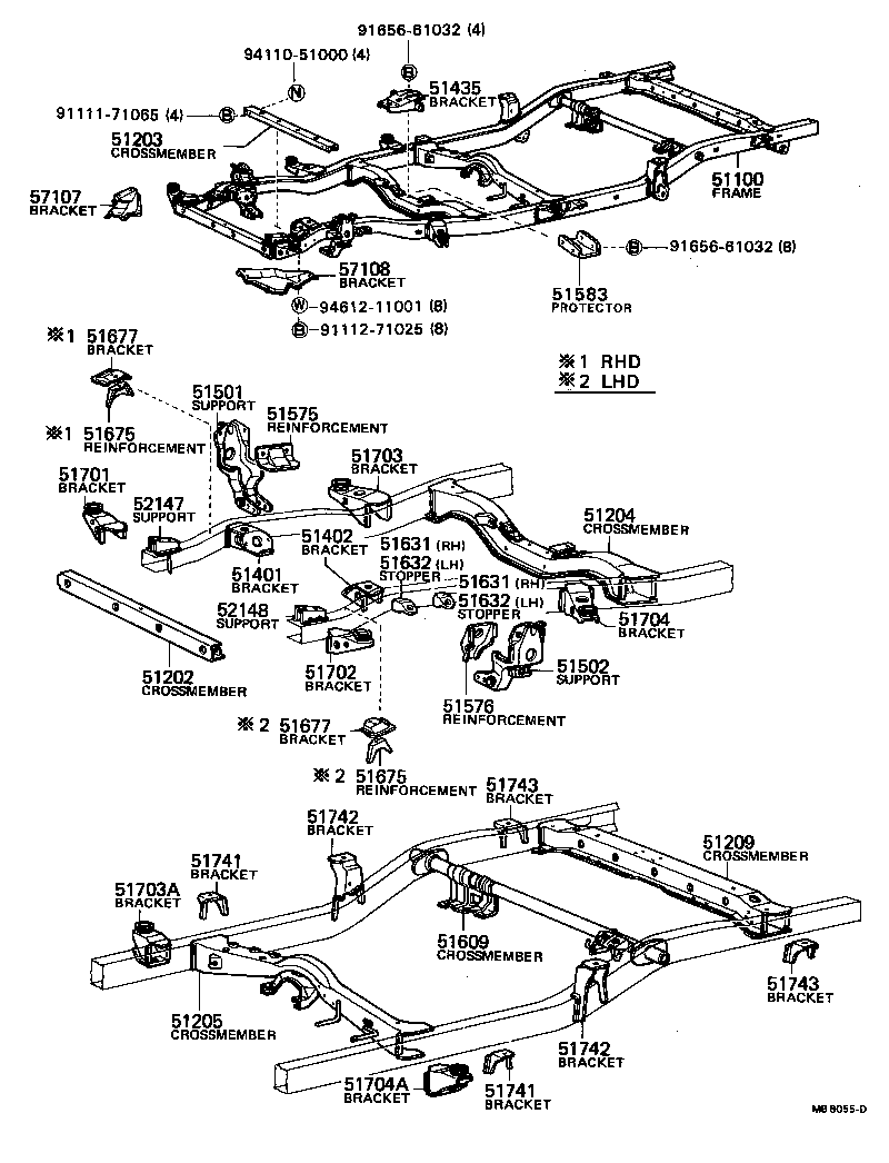 51001-35681 FRAME ASSY product image