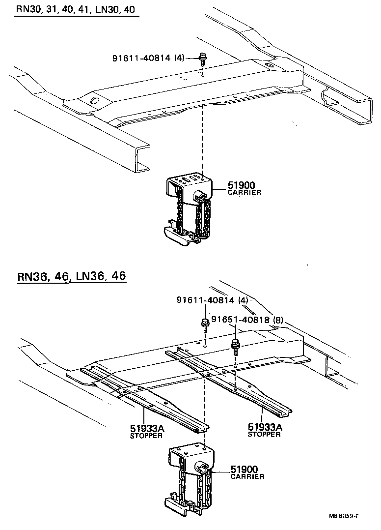 51900-35100 CARRIER ASSY, SPARE WHEEL product image