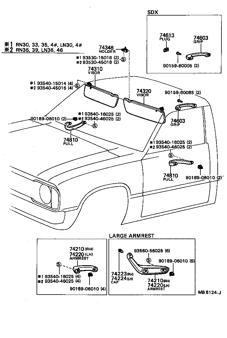 74611-89101-03 GRIP SUB-ASSY, ASSIST, REAR product image