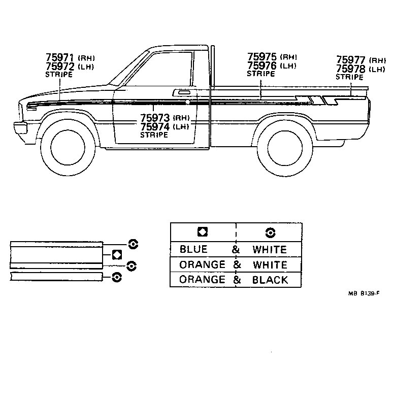 75999-89107 STRIPE, SIDE, LH UPR product image
