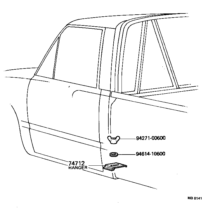 58795-95110 HANGER, JACK HOLDER product image
