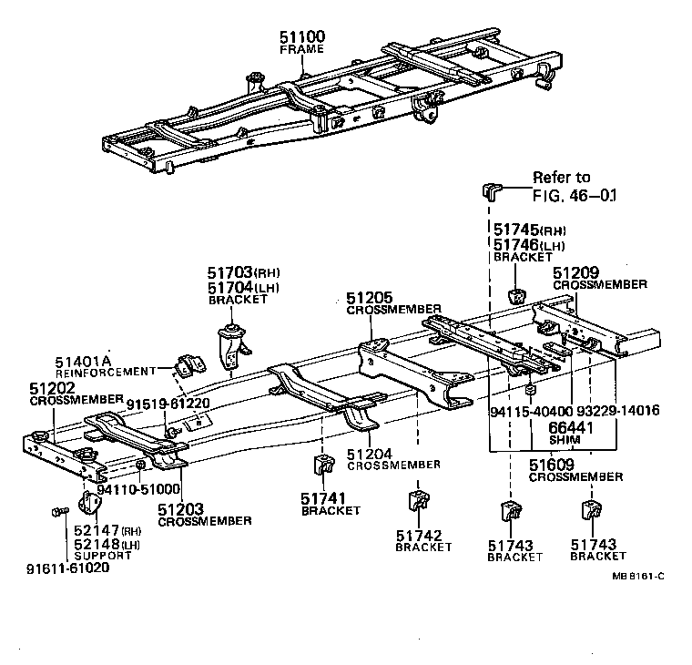 51001-28120 FRAME ASSY product image