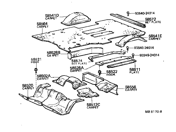 55211-87001 SILENCER, FRONT PANEL product image