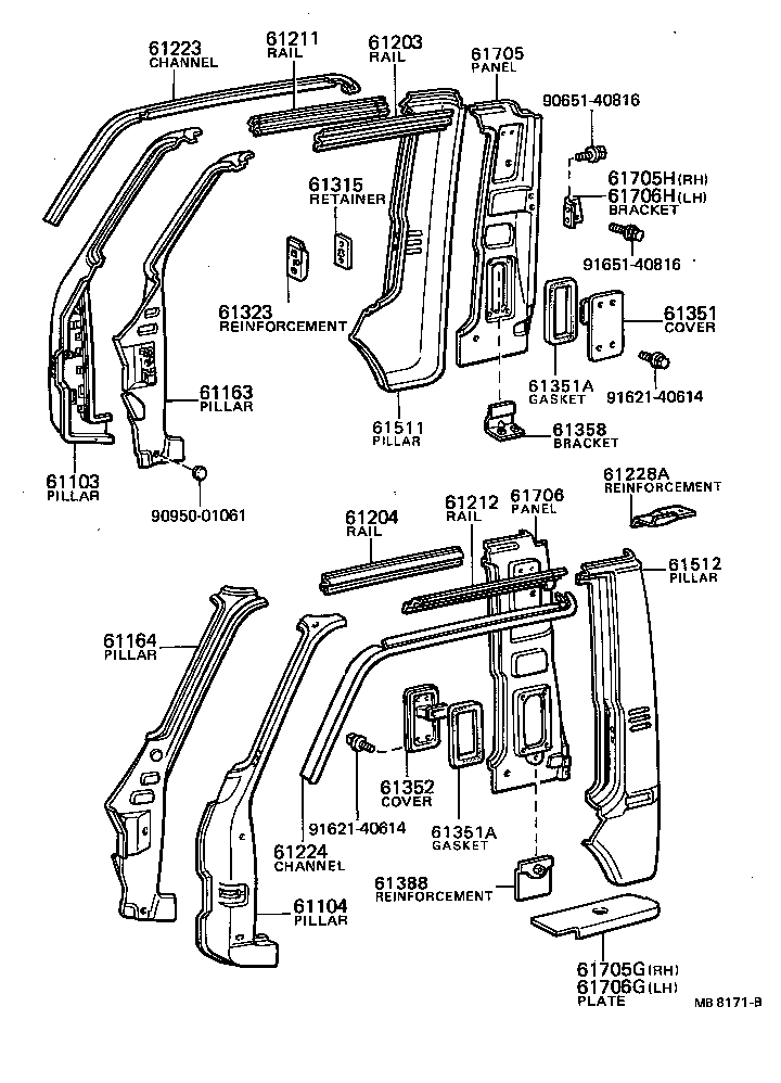 57144-87002 PANEL, ROCKER, REAR LH product image