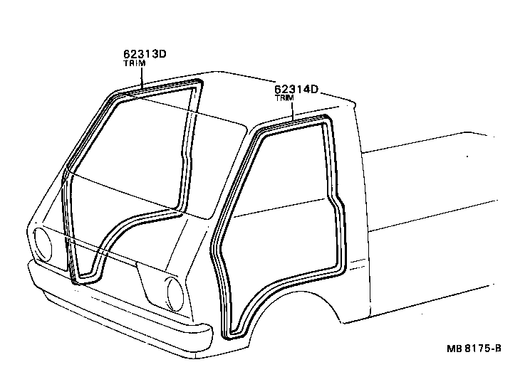 58601-87002 TRIM, QUARTER CARPET, SIDE, REAR product image