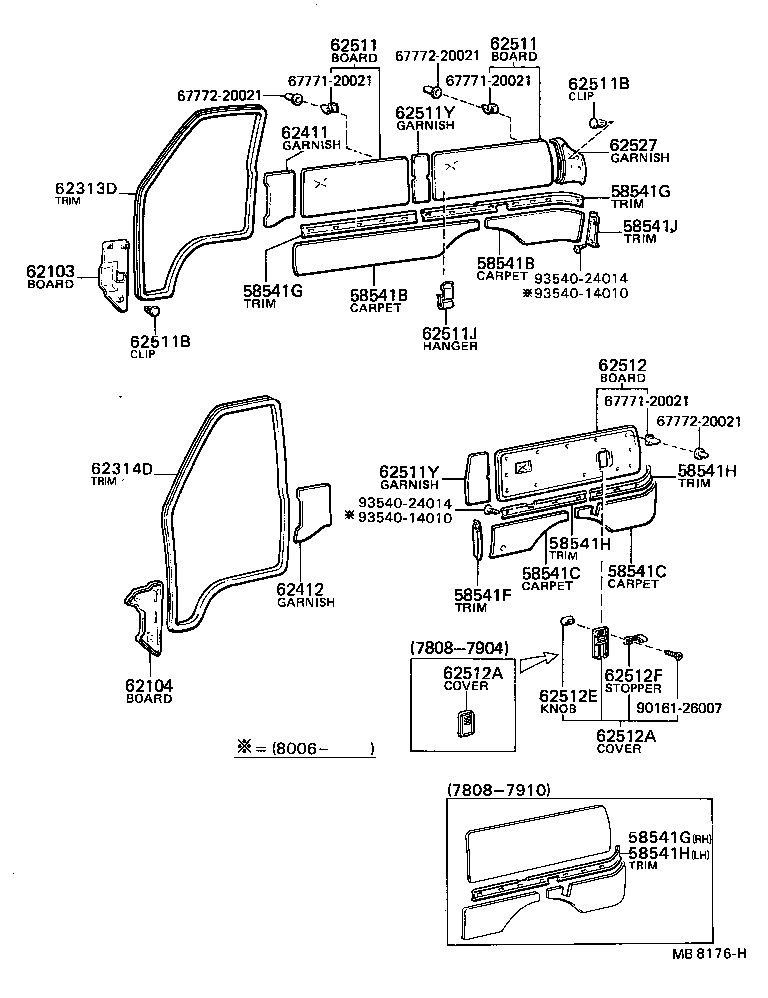58601-87002 TRIM, QUARTER CARPET, SIDE, REAR product image