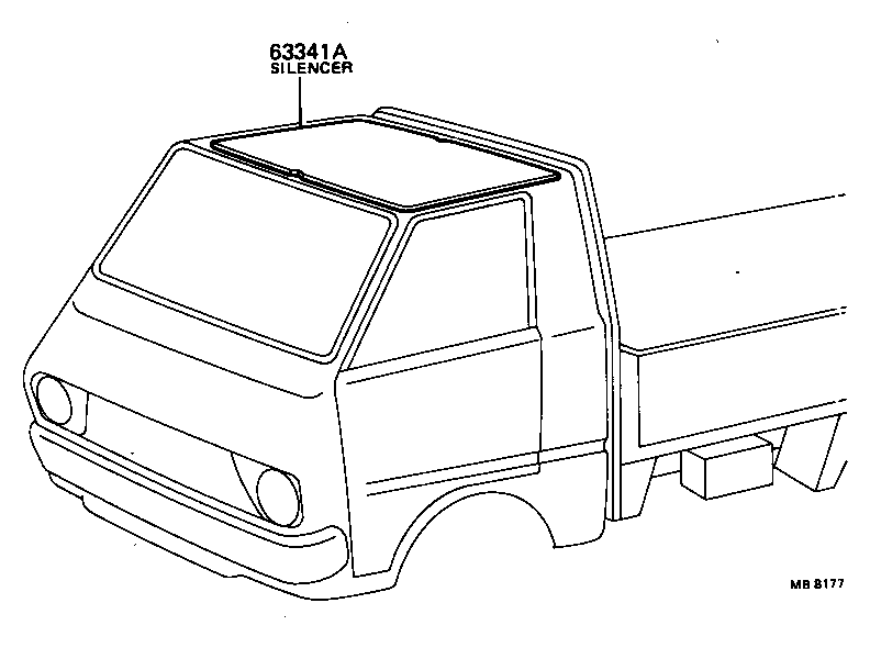 63306-87002 TRIM SUB-ASSY, SUNSHADE product image