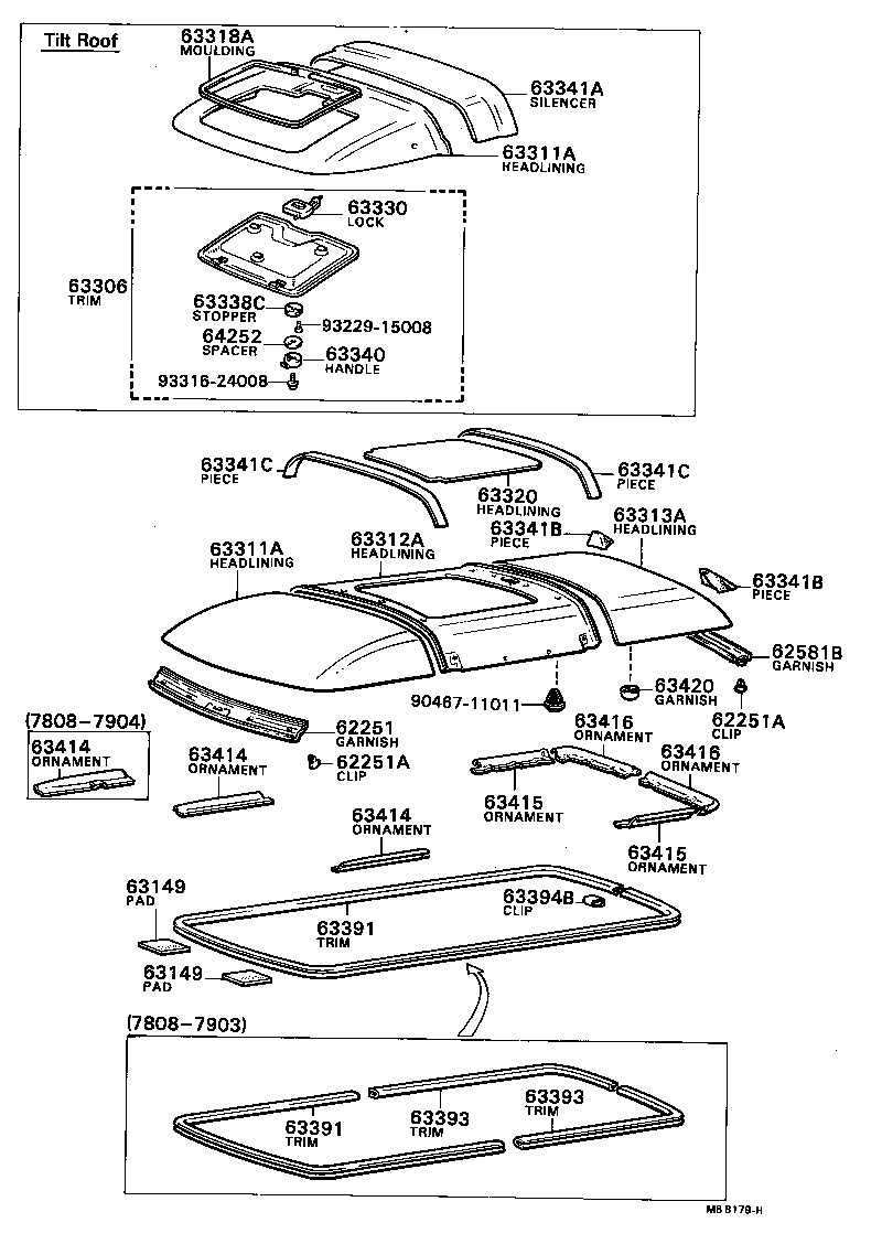63306-87002 TRIM SUB-ASSY, SUNSHADE product image