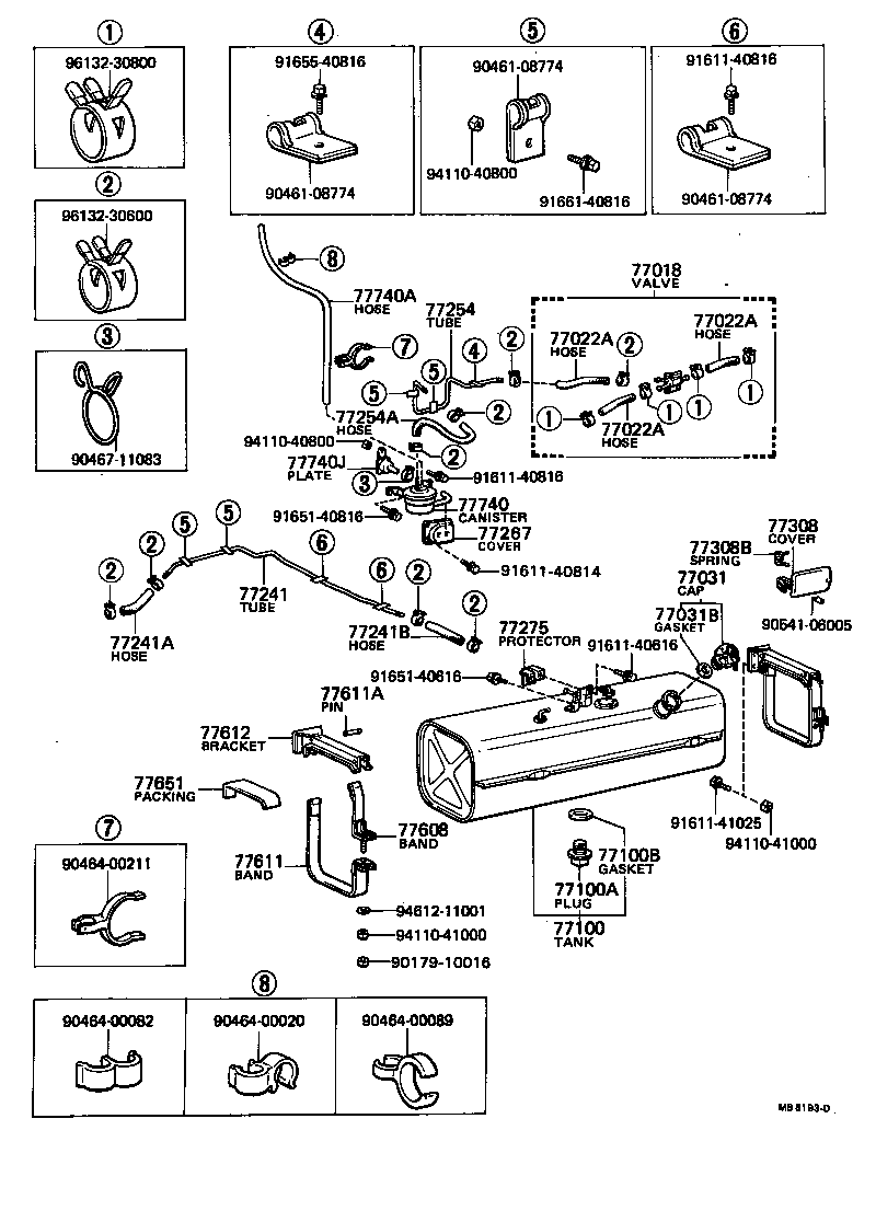 77259-28020 HOSE, FUEL, NO.1 (FOR EMISSION TUBE, NO.1) product image