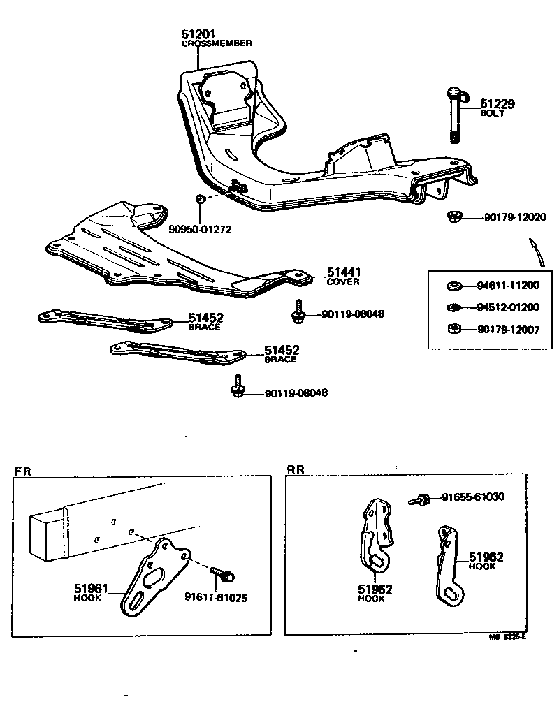 51201-20150 CROSSMEMBER SUB-ASSY, FRONT SUSPENSION product image
