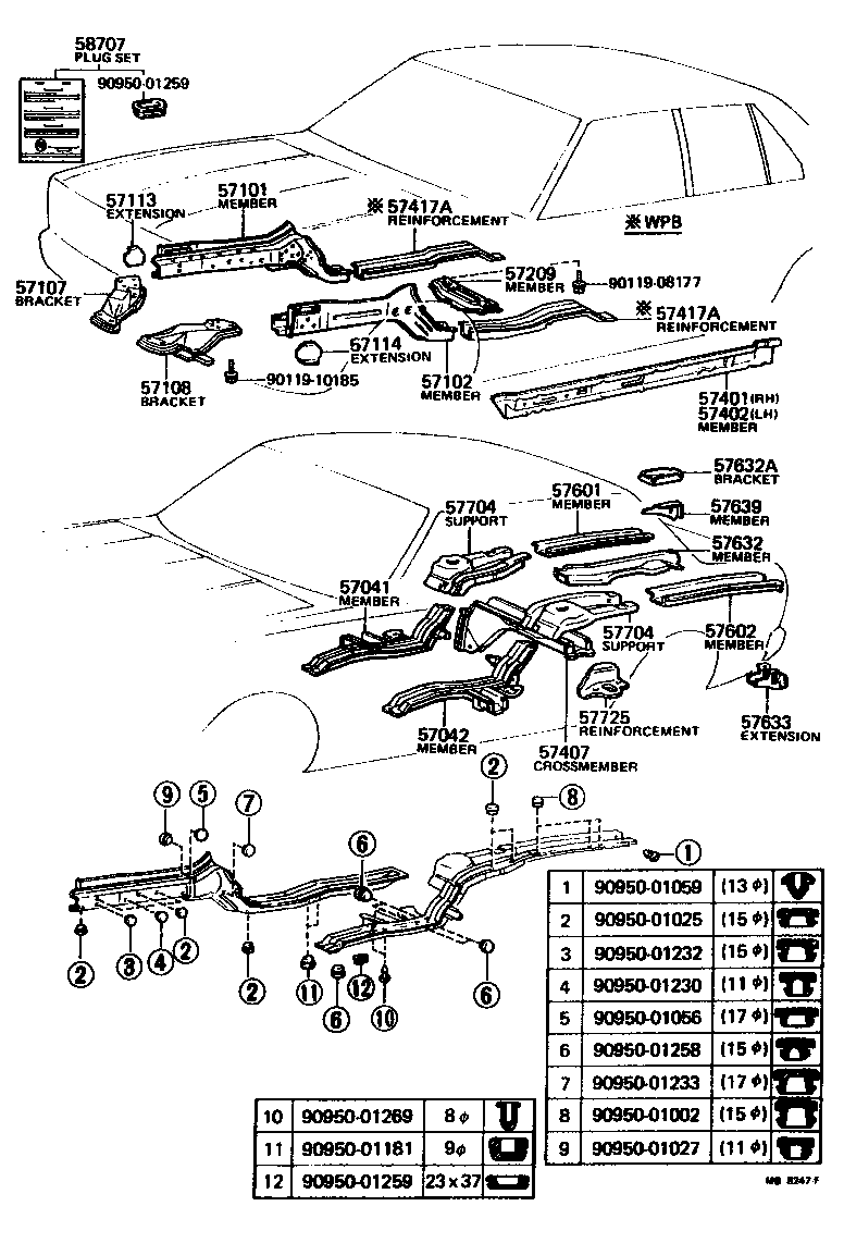 Toyota 57258-14040 BRACKET, ENGINE REAR SUPPORT MEMBER