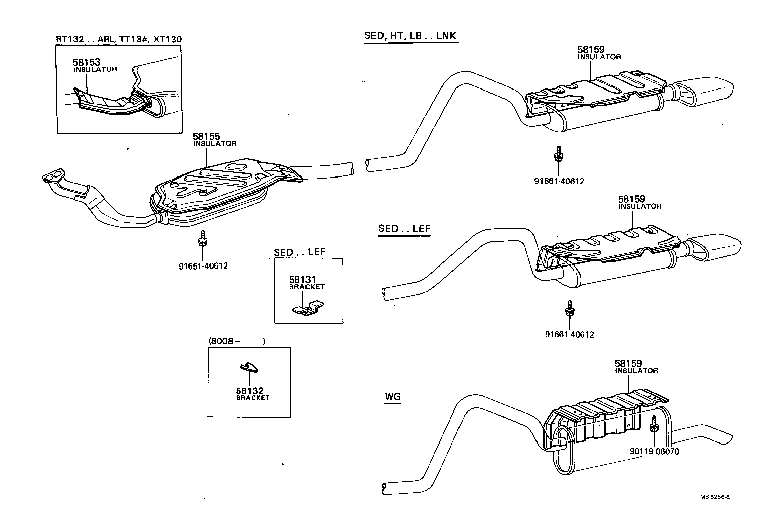 58327-20020 INSULATOR, MAIN MAFFLAR HEAT product image
