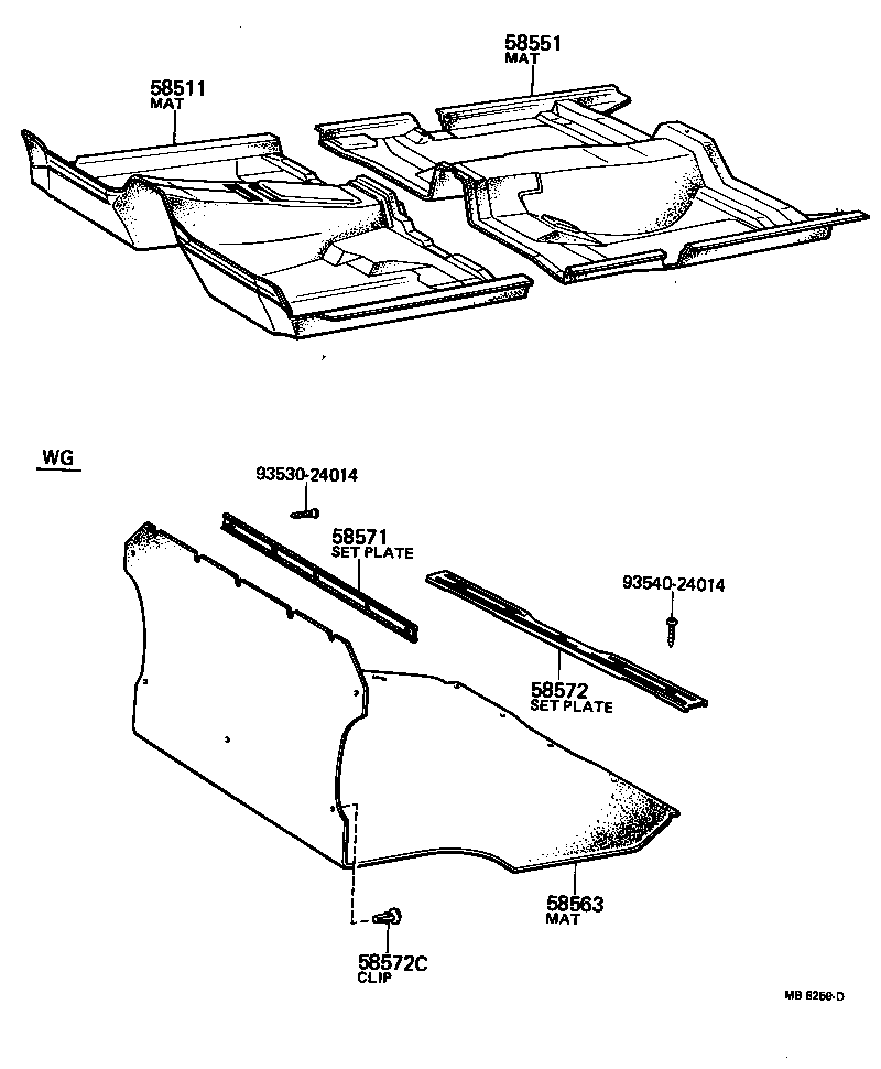 58540-20320 MAT, FLOOR, REAR product image