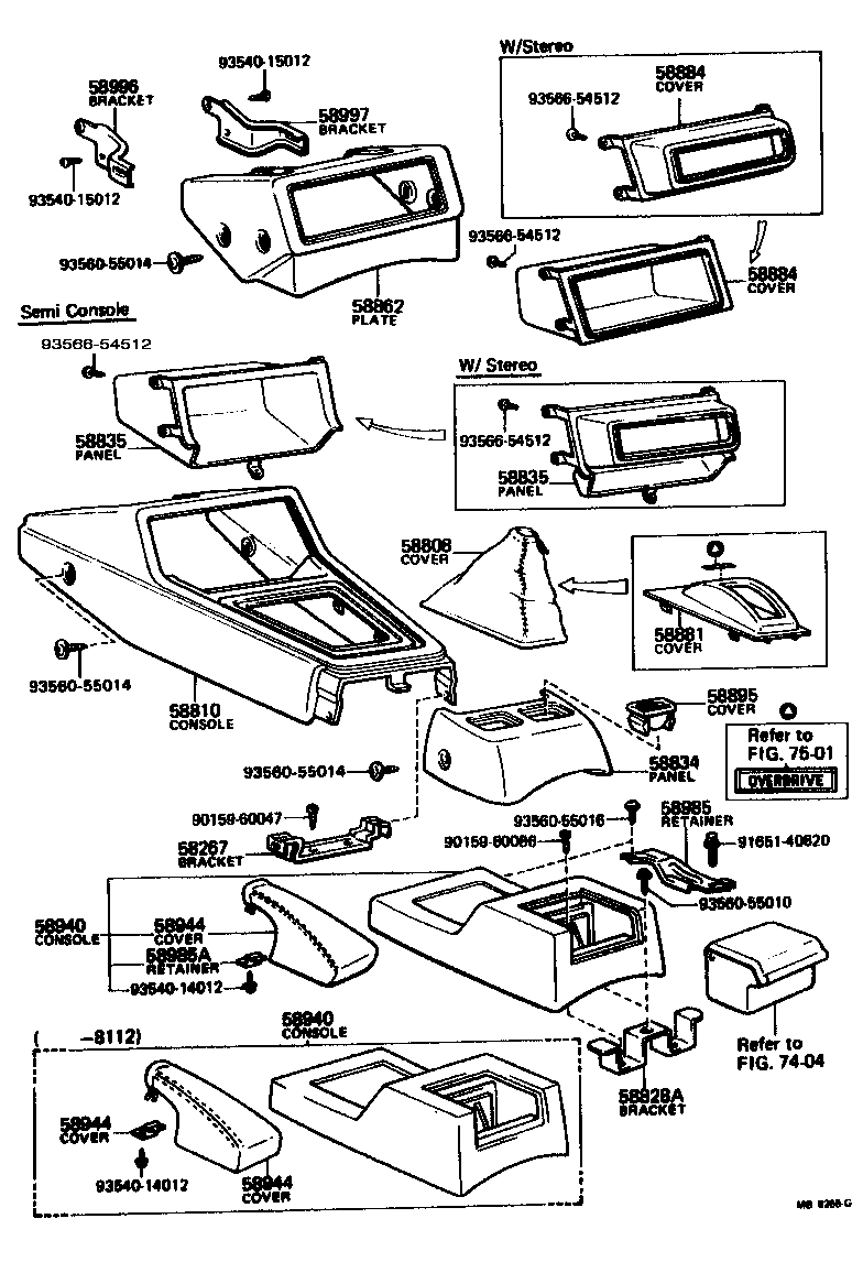 Toyota 58905-20030-01 DOOR SUB-ASSY, CONSOLE COMPARTMENT