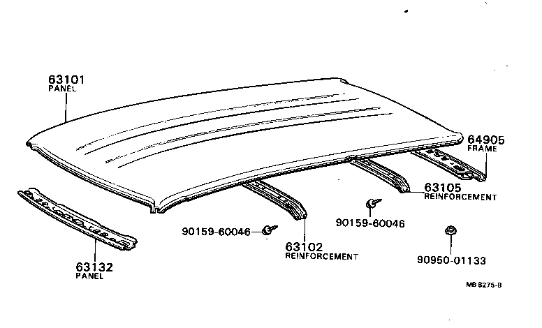 56117-95801 DAM KIT, BACK WINDOW GLASS product image