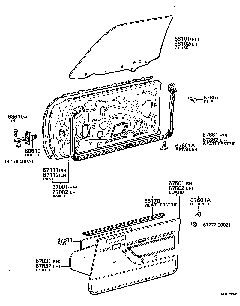 67112-95502 PANEL, FRONT DOOR, OUTER LH product image