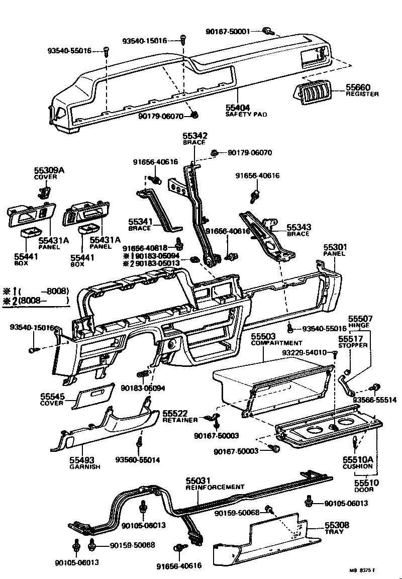 Toyota 55477-20040 BEZEL, CIGAR LIGHTER HOLE