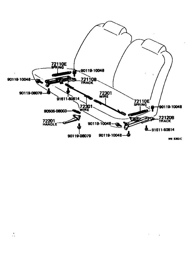 72301-20140 WIRE SUB-ASSY, SEAT TRACK EQUALIZING product image
