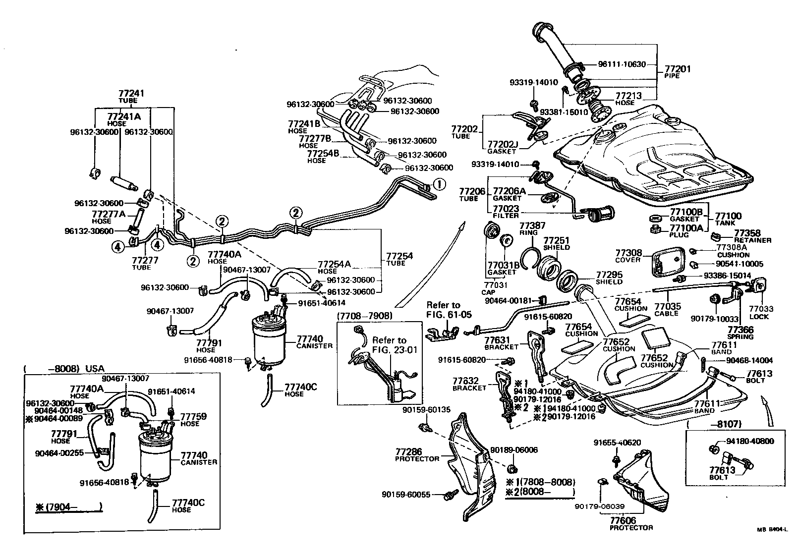 Toyota 77251-20180 TUBE, FUEL MAIN, NO.1