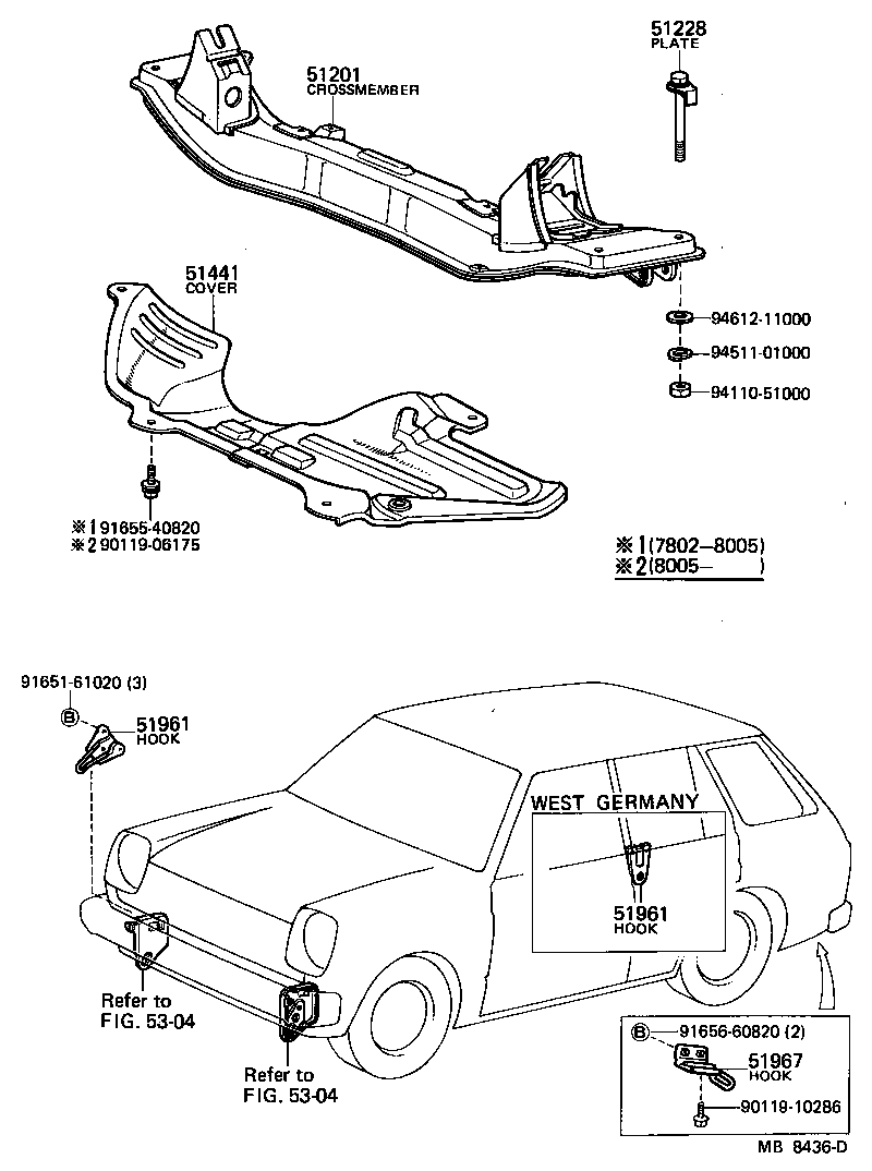 51405-10010 COVER, ENGINE UNDER, NO.1 product image