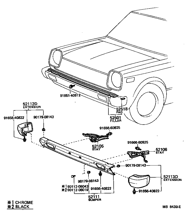 52011-10030 STAY SUB-ASSY, FRONT BUMPER, RH product image