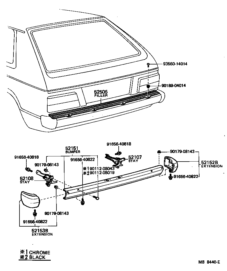 52015-10021 STAY SUB-ASSY, REAR BUMPER, RH product image