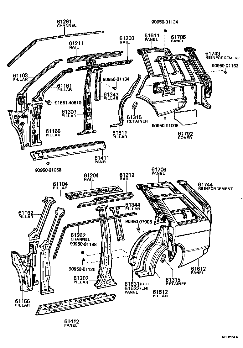 61601-10071 PANEL, QUARTER, RH product image