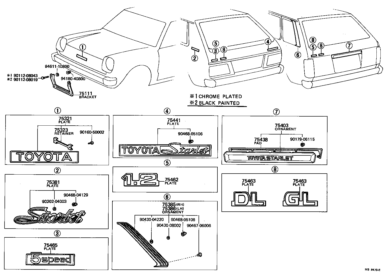 75111-10030 BRACKET, FRONT LICENSE PLATE product image