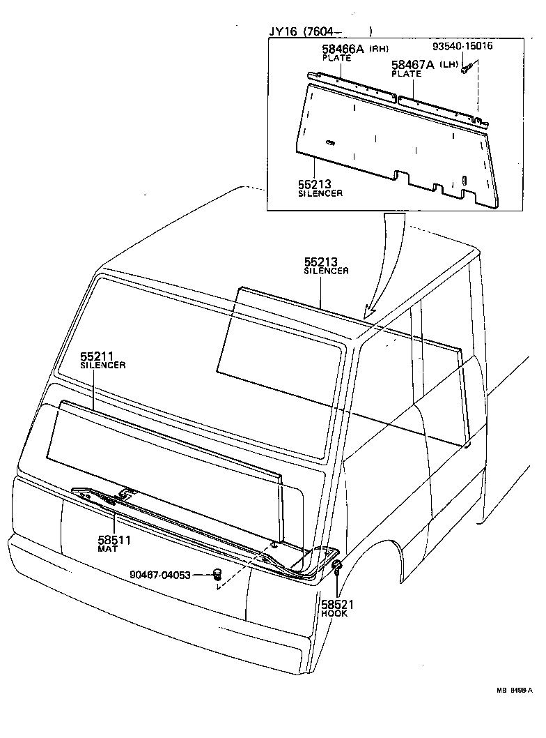 55211-95010 SILENCER, FRONT PANEL product image