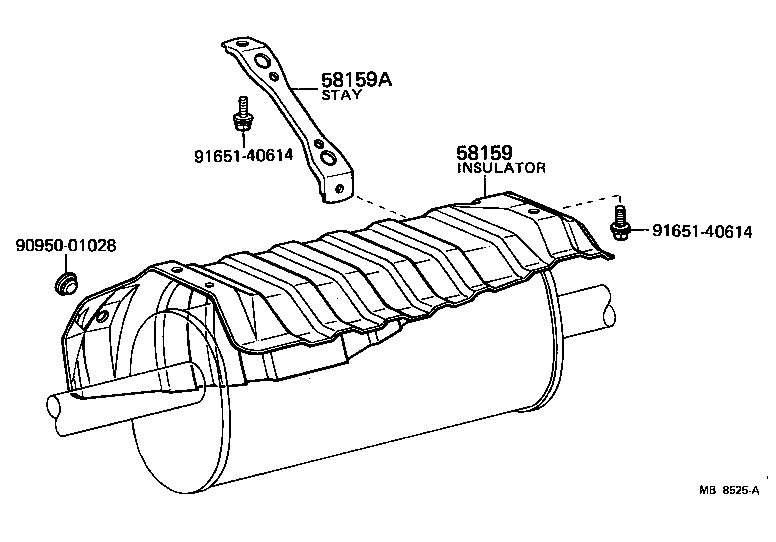 58327-96440 INSULATOR, MAIN MAFFLAR HEAT product image