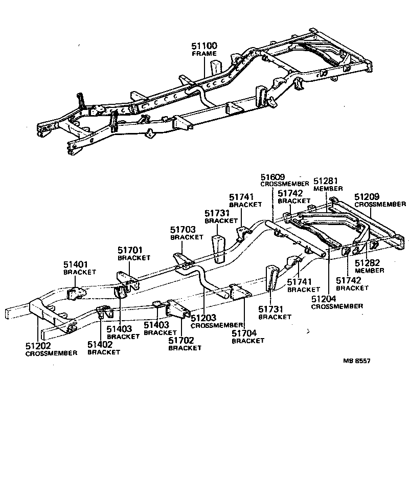51001-60210 FRAME ASSY product image