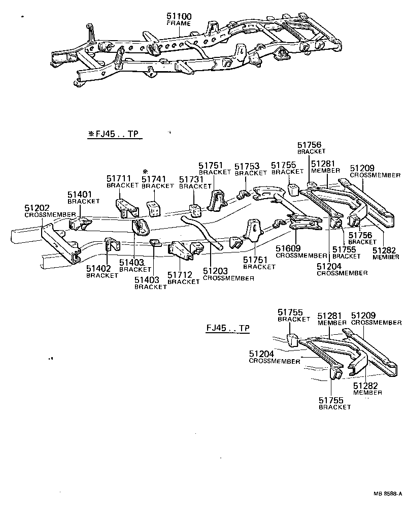 51001-60034 FRAME ASSY product image