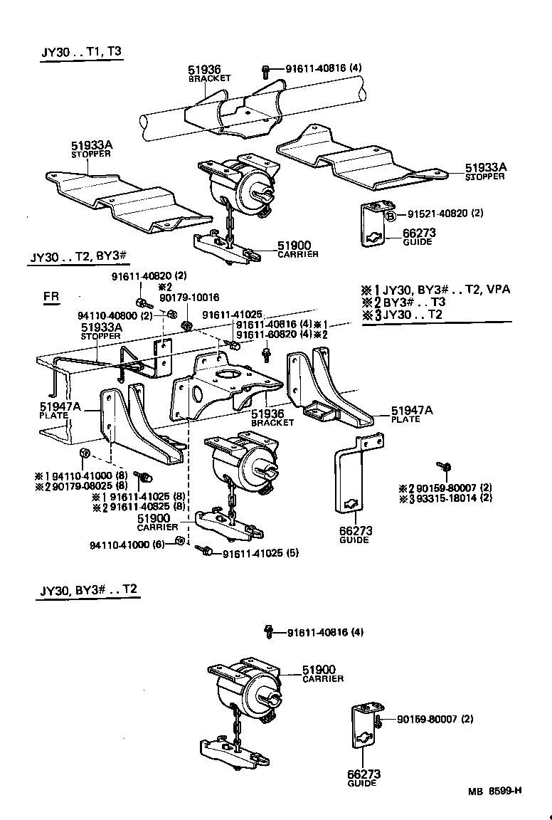 51907-92200 GUIDE, SPARE TIRE CARRIER product image