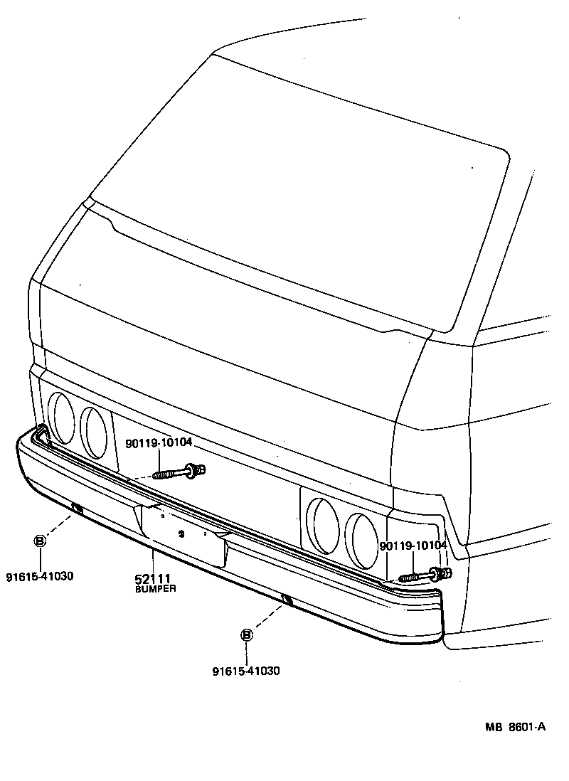 52101-95010 BUMPER ASSY, FRONT product image