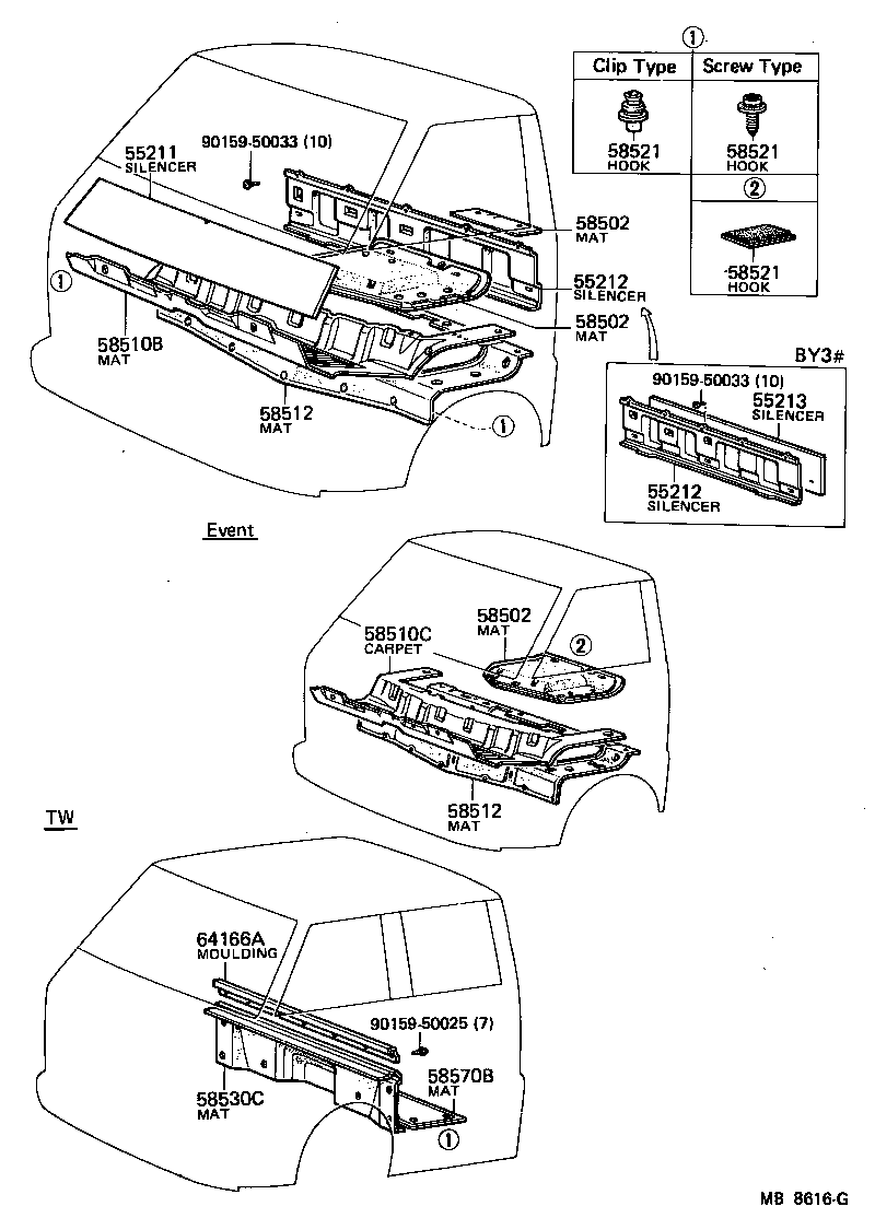 55212-95010 SILENCER, BACK PANEL product image