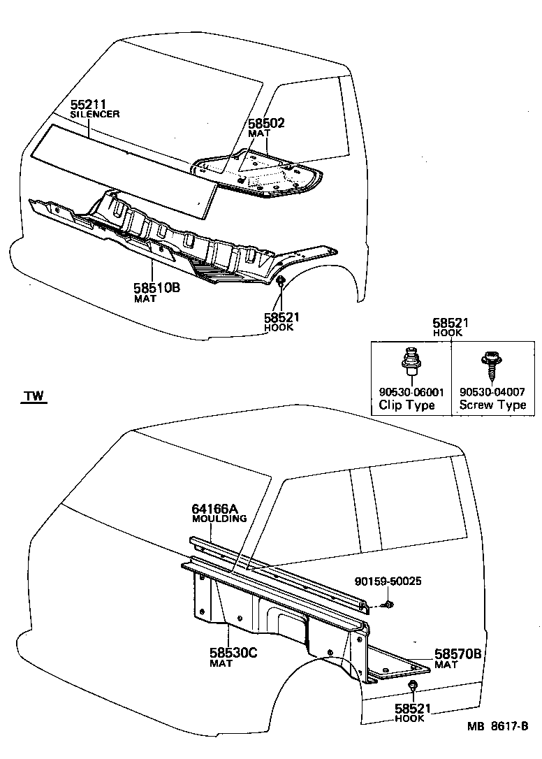 55211-95013 SILENCER, FRONT PANEL product image