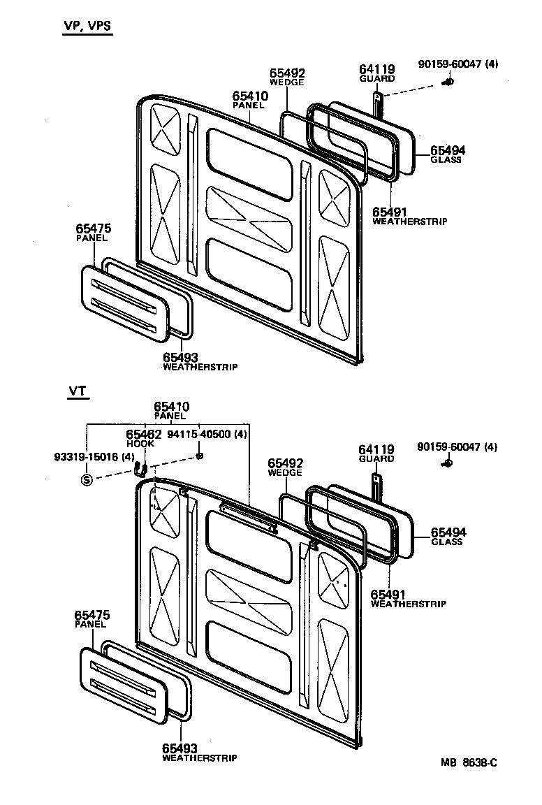 65026-92201 BRACKET SUB-ASSY, GATE BUMPER, RH product image