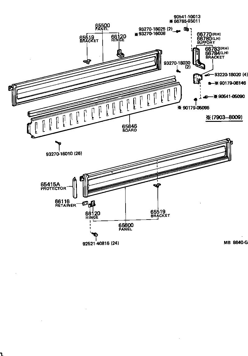 66232-96303 HINGE ASSY, SIDE GATE product image