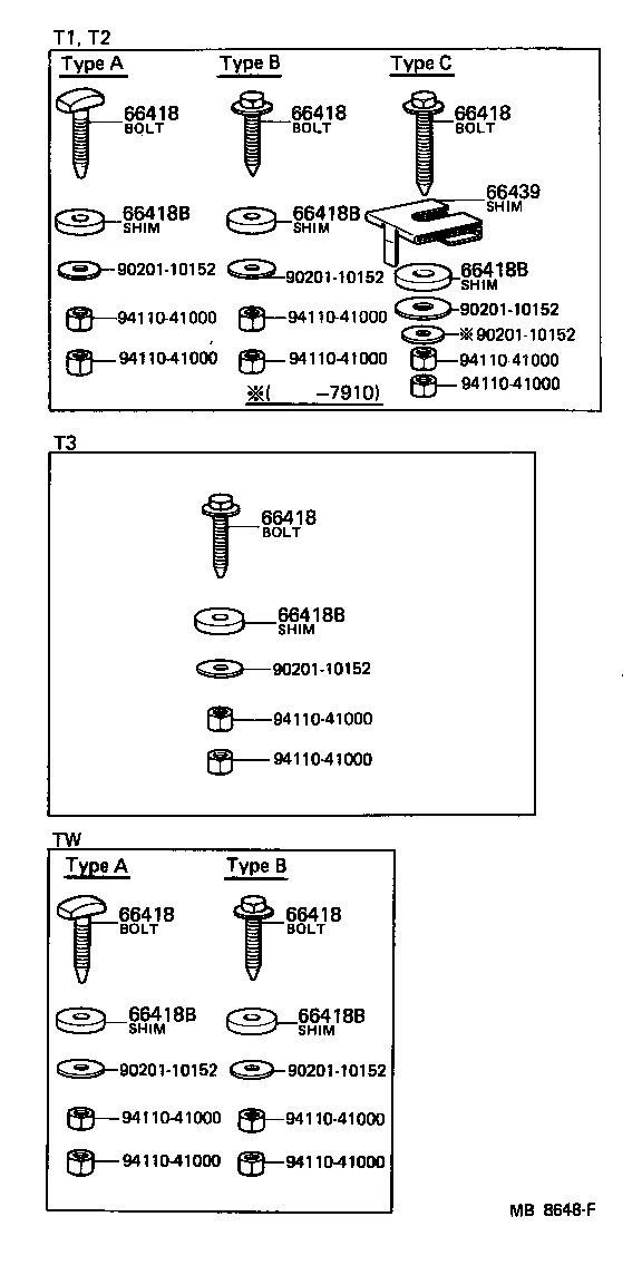66442-95017 SHIM, MOUNTING product image