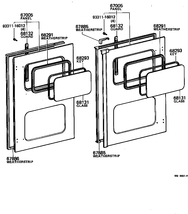 67006-92515 PANEL SUB-ASSY, BACK DOOR product image