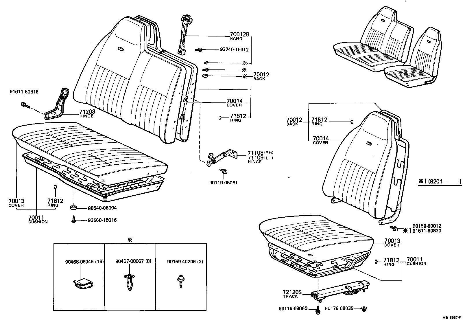 71072-95029 COVER ASSY, NO.1 SEAT CUSHION product image