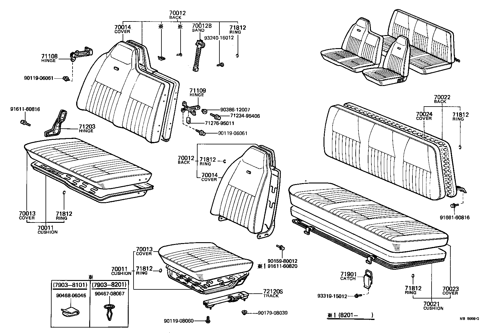 71072-95029 COVER ASSY, NO.1 SEAT CUSHION product image