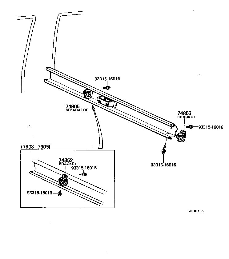 74805-95014 SEPARATOR SUB-ASSY product image