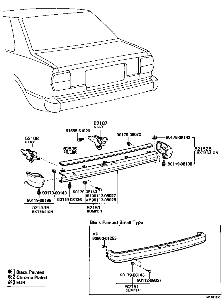 52019-19015 BUMPER ASSY, REAR product image