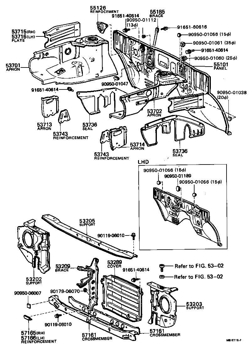 53714-16020 APRON, FENDER SIDE, LH product image