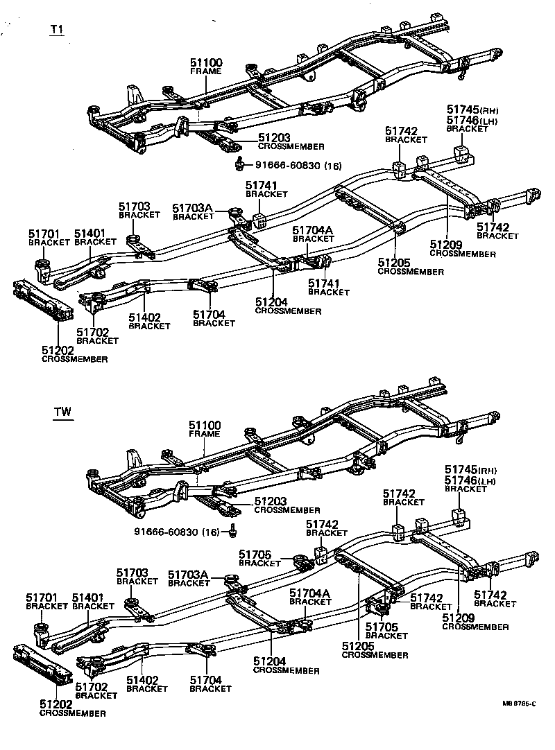 51025-35011 BRACKET SUB-ASSY, ENGINE FRONT MOUNTING, RH product image