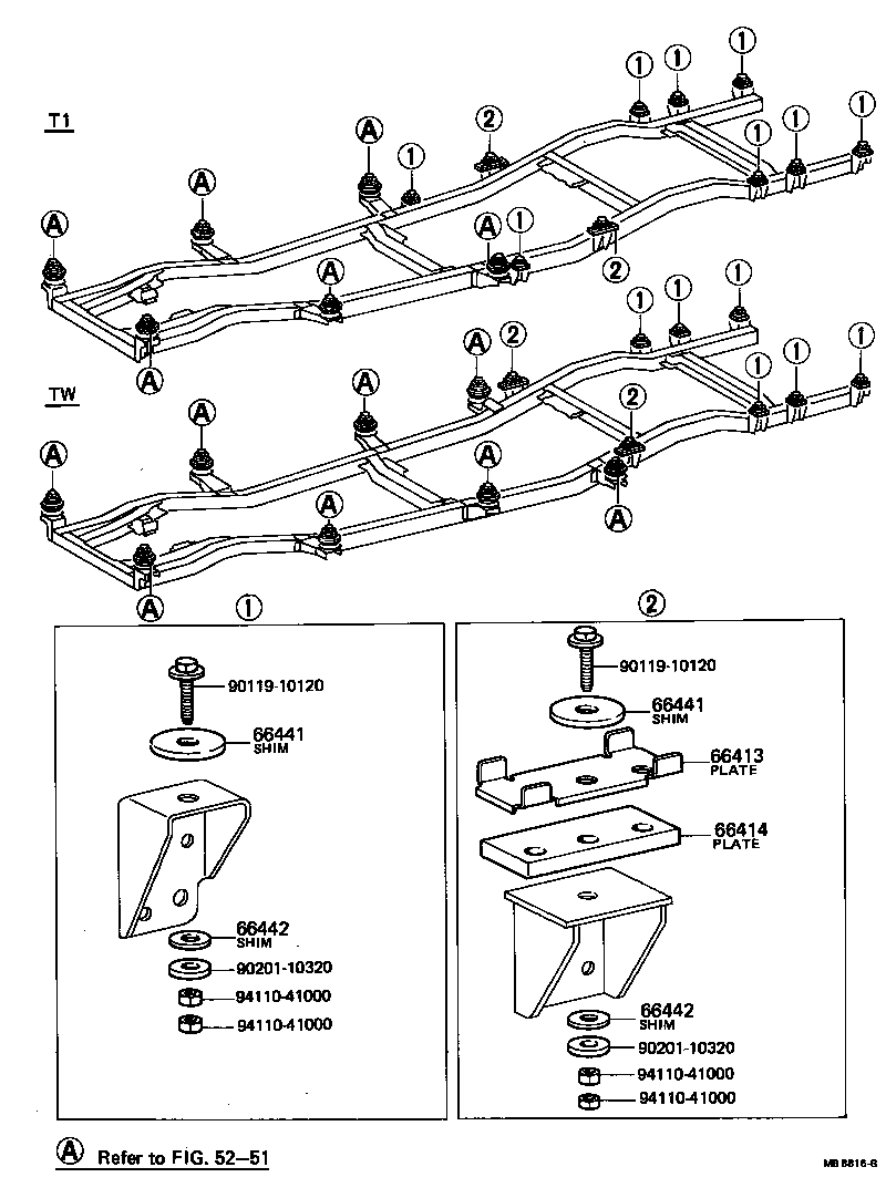 90564-10167 SHIM, MOUNTING, NO.2 product image