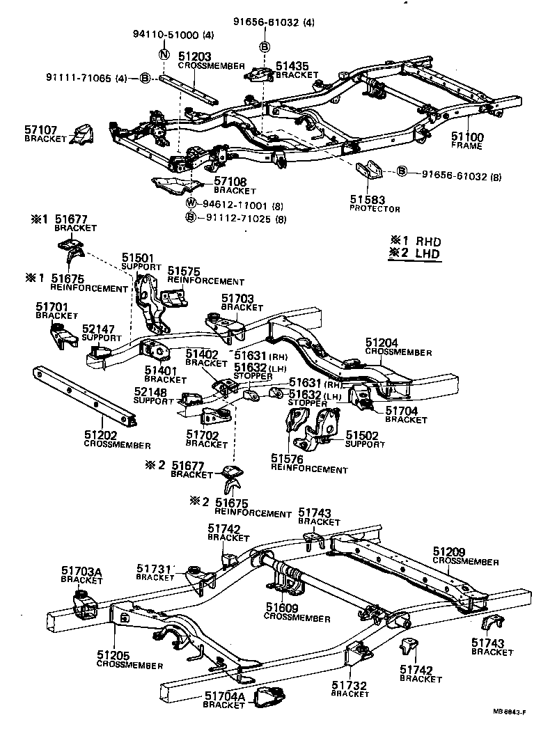 51001-35681 FRAME ASSY product image
