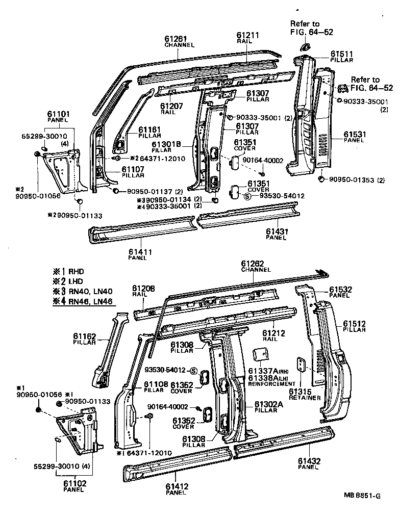 61102-95112 PANEL SUB-ASSY, COWL SIDE, LH product image